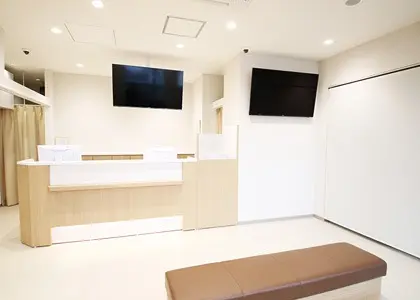 王子こうづき眼科の受付と待合