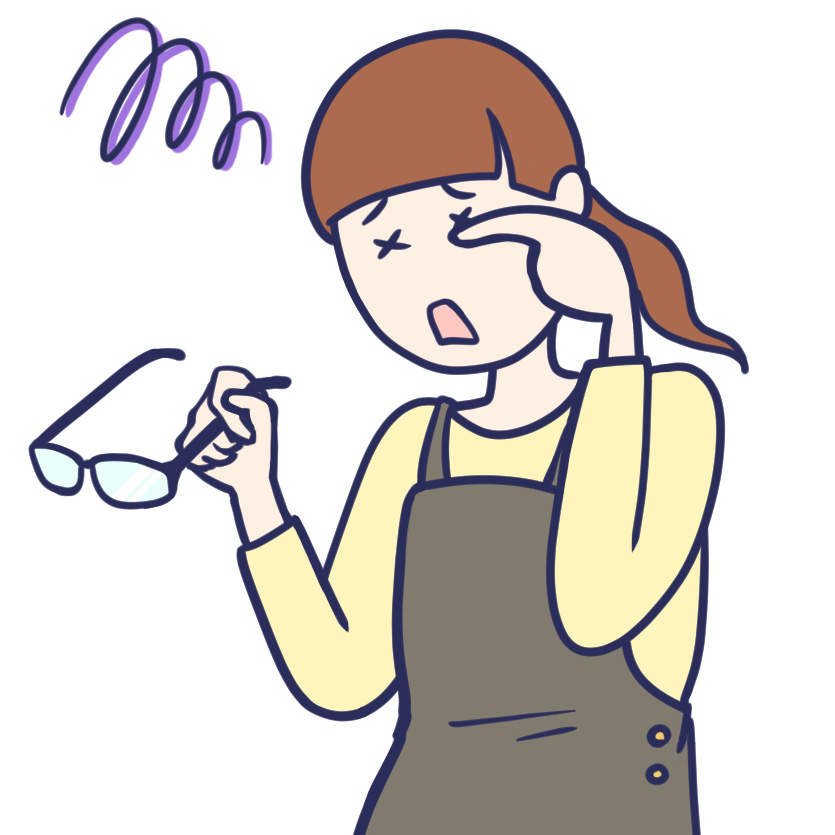 網膜裂孔に悩む男性